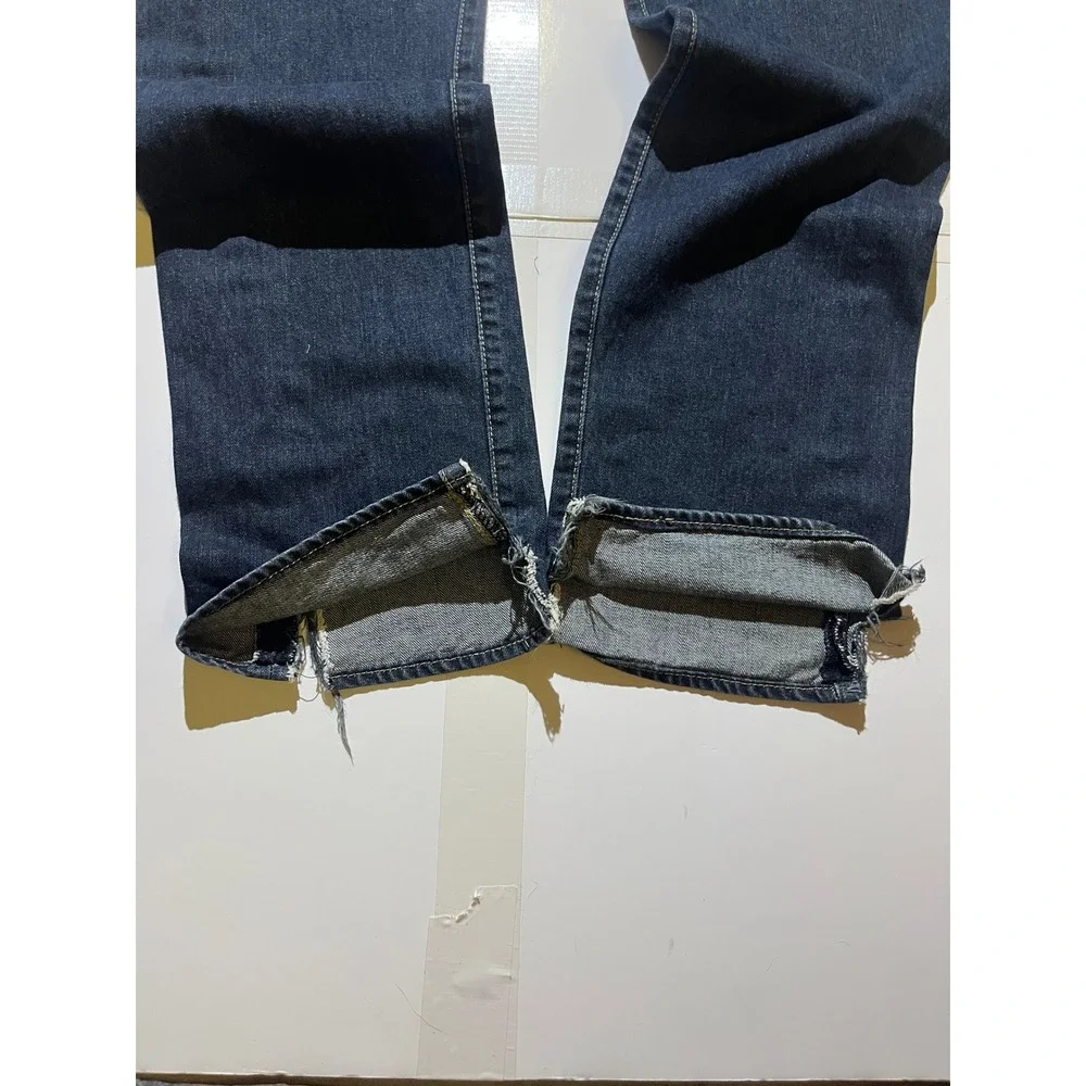 Levis 501 Original Fit Mens Dark Wash Indigo Button Fly Straight Leg Jeans 33x32